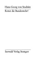 Rettet die Bundeswehr! Cover