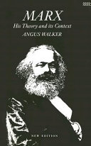 Marx, His Theory and Its Context Cover