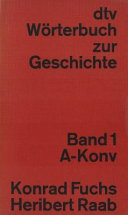 Dtv-Wörterbuch zur Geschichte Konz-Z Cover