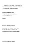 Aachener Sprachschatz Cover