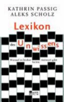 Lexikon des Unwissens Cover