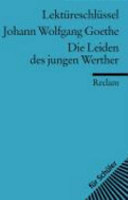 Johann Wolfgang Goethe, Die Leiden des jungen Werther Cover